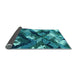 Sideview of Abstract Light Blue Modern Rug, abs2543lblu