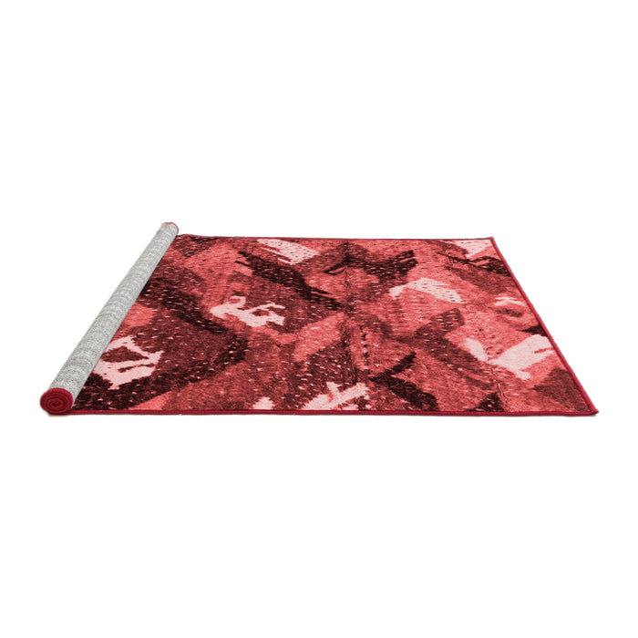 Modern Red Washable Rugs