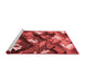 Modern Red Washable Rugs