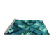 Sideview of Machine Washable Abstract Light Blue Modern Rug, wshabs2543lblu