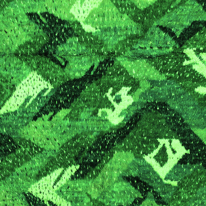 Abstract Green Modern Rug, abs2543grn