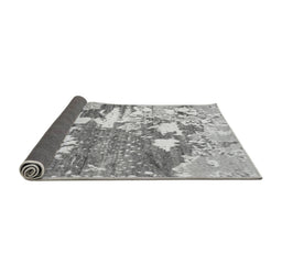 Sideview of Abstract Gray Modern Rug, abs2544gry
