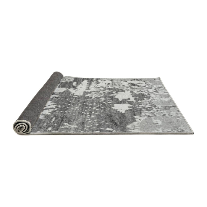 Sideview of Abstract Gray Modern Rug, abs2544gry