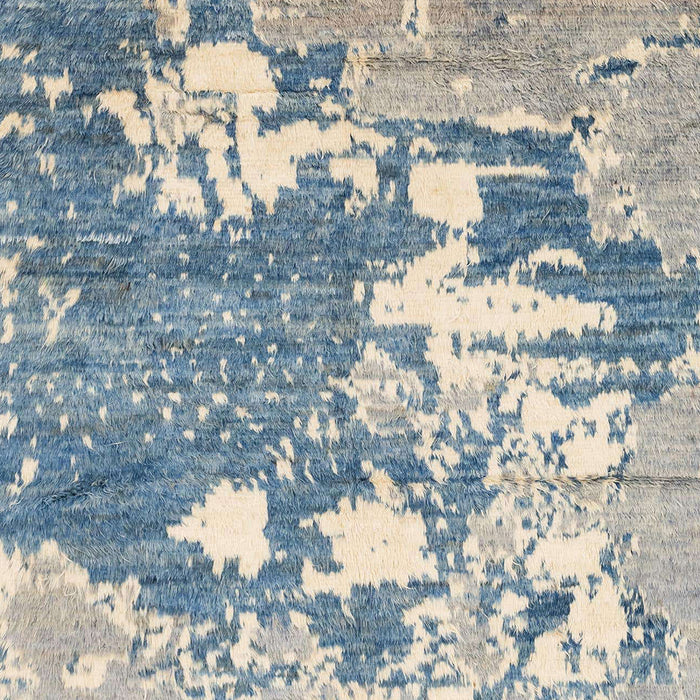 Machine Washable Abstract Slate Gray Rug, wshabs2544