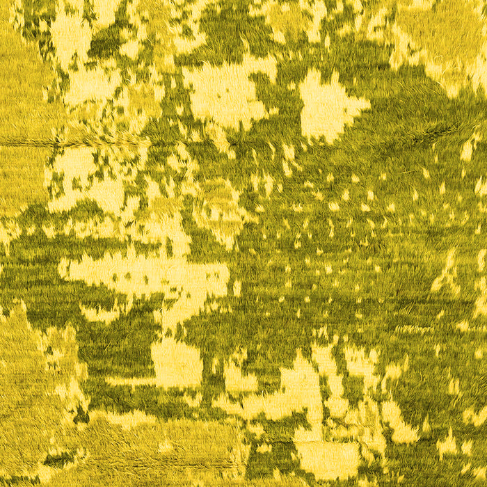 Abstract Yellow Modern Rug, abs2544yw