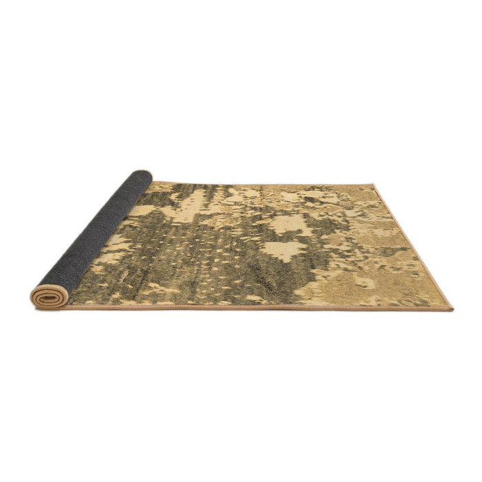 Sideview of Abstract Brown Modern Rug, abs2544brn