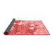 Abstract Red Modern Area Rugs