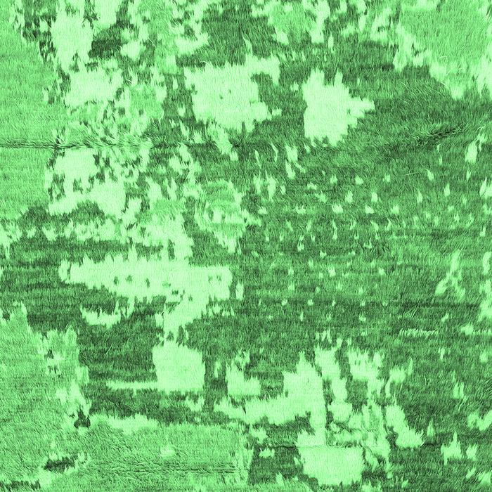 Machine Washable Abstract Emerald Green Modern Area Rugs, wshabs2544emgrn