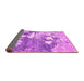 Sideview of Abstract Pink Modern Rug, abs2544pnk