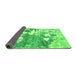 Sideview of Abstract Green Modern Rug, abs2544grn