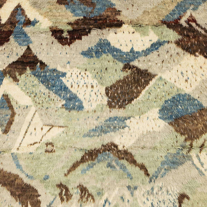 Machine Washable Abstract Brown Rug, wshabs2545