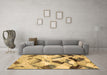 Machine Washable Abstract Brown Modern Rug in a Living Room,, wshabs2545brn