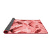 Abstract Red Modern Area Rugs