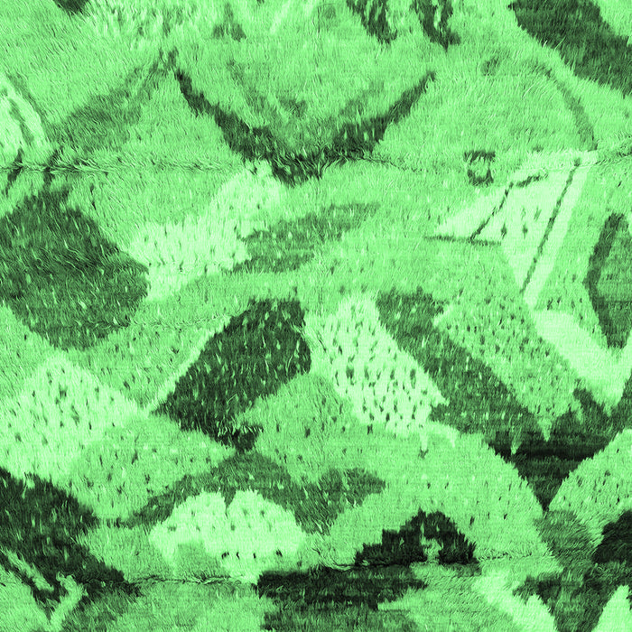 Machine Washable Abstract Emerald Green Modern Area Rugs, wshabs2545emgrn