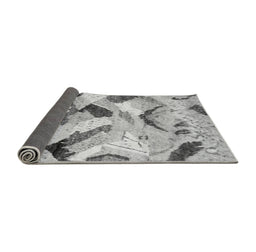 Sideview of Abstract Gray Modern Rug, abs2545gry