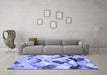 Machine Washable Abstract Blue Modern Rug in a Living Room, wshabs2545blu