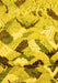 Abstract Yellow Modern Rug, abs2545yw