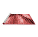 Modern Red Washable Rugs