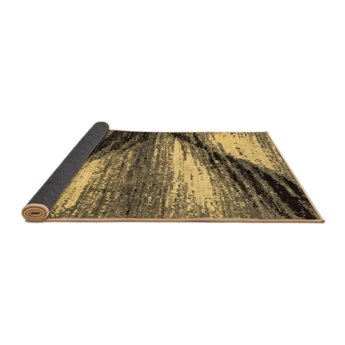 Sideview of Abstract Brown Modern Rug, abs2546brn