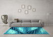 Machine Washable Abstract Light Blue Modern Rug in a Living Room, wshabs2546lblu