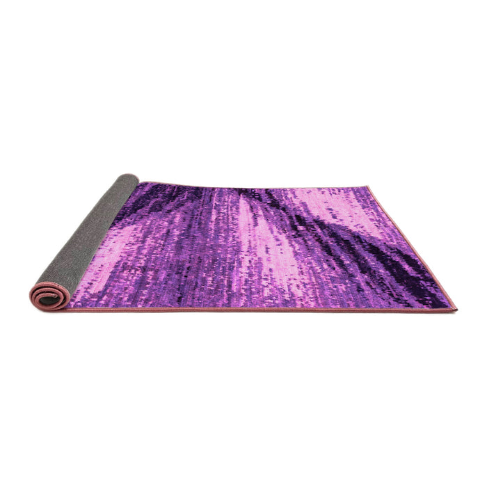 Sideview of Abstract Pink Modern Rug, abs2546pnk