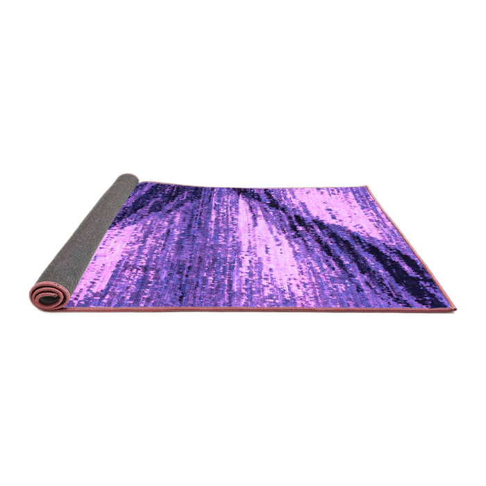 Sideview of Abstract Purple Modern Rug, abs2546pur