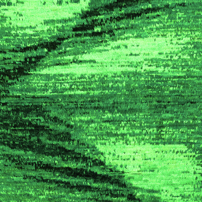 Machine Washable Abstract Green Modern Area Rugs, wshabs2546grn