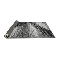 Sideview of Abstract Gray Modern Rug, abs2546gry