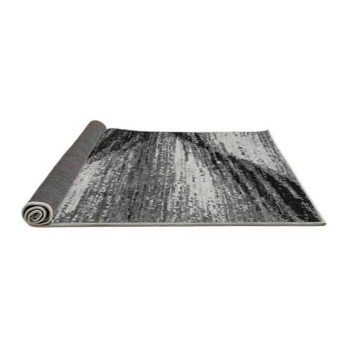 Sideview of Abstract Gray Modern Rug, abs2546gry