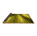 Sideview of Abstract Yellow Modern Rug, abs2546yw