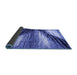 Sideview of Abstract Blue Modern Rug, abs2546blu