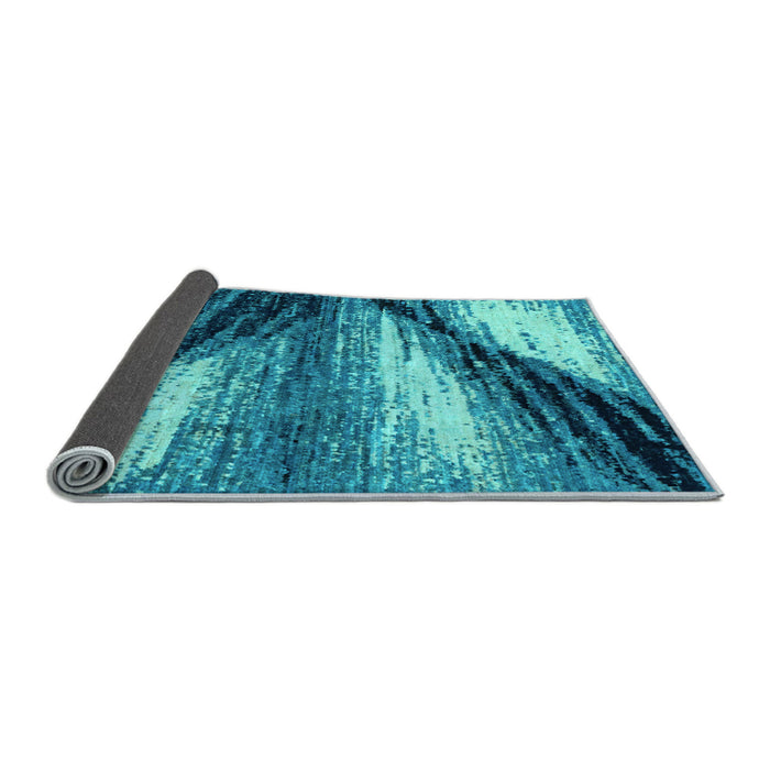 Sideview of Abstract Light Blue Modern Rug, abs2546lblu