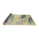 Sideview of Abstract Brown Gold Modern Rug, abs2547