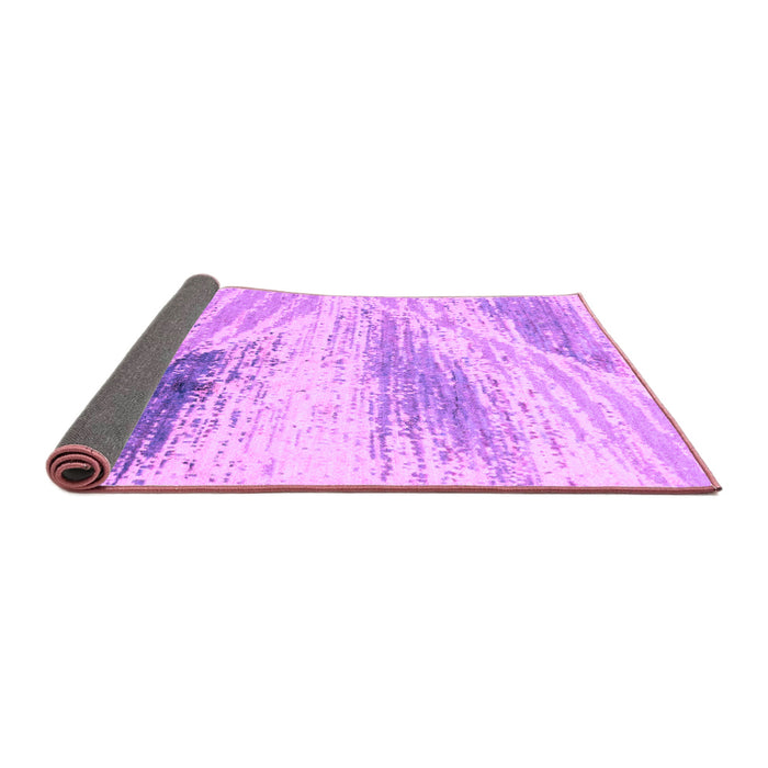 Sideview of Abstract Purple Modern Rug, abs2547pur