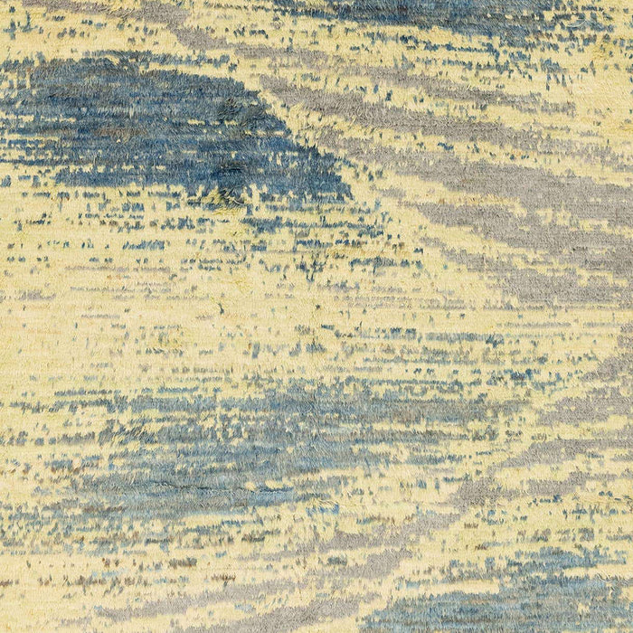 Machine Washable Abstract Brown Gold Rug, wshabs2547