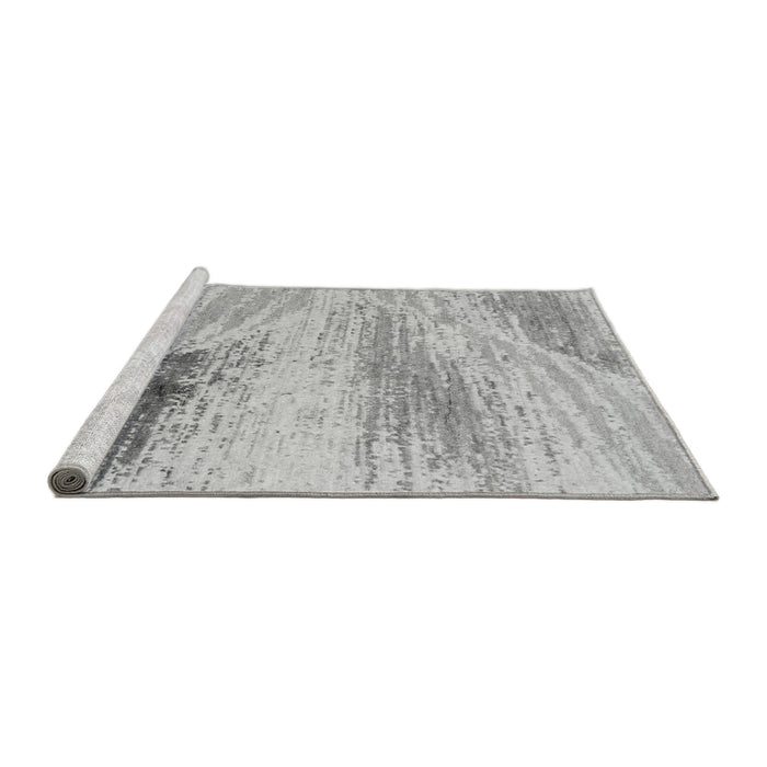 Sideview of Machine Washable Abstract Gray Modern Rug, wshabs2547gry