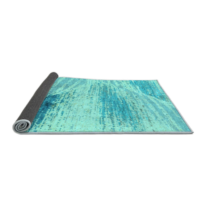 Sideview of Abstract Light Blue Modern Rug, abs2547lblu