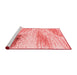 Modern Red Washable Rugs