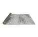 Sideview of Abstract Gray Modern Rug, abs2547gry