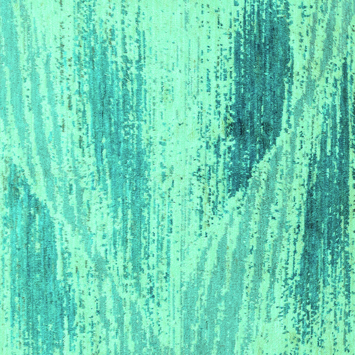 Square Machine Washable Abstract Turquoise Modern Area Rugs, wshabs2547turq