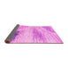 Sideview of Abstract Pink Modern Rug, abs2547pnk