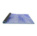 Sideview of Abstract Blue Modern Rug, abs2547blu