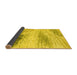 Sideview of Abstract Yellow Modern Rug, abs2547yw