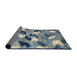 Sideview of Abstract Cloud Gray Modern Rug, abs2548