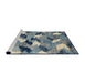 Sideview of Machine Washable Abstract Cloud Gray Rug, wshabs2548