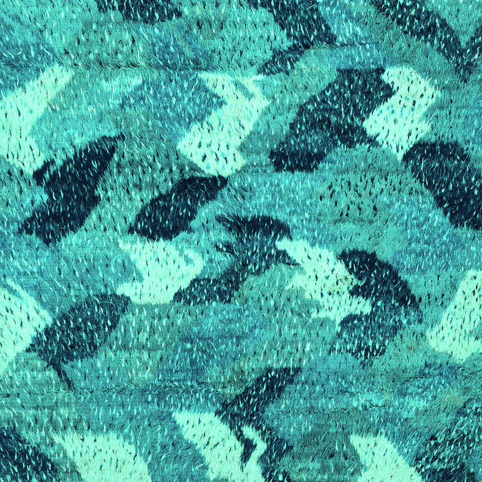 Machine Washable Abstract Turquoise Modern Area Rugs, wshabs2548turq