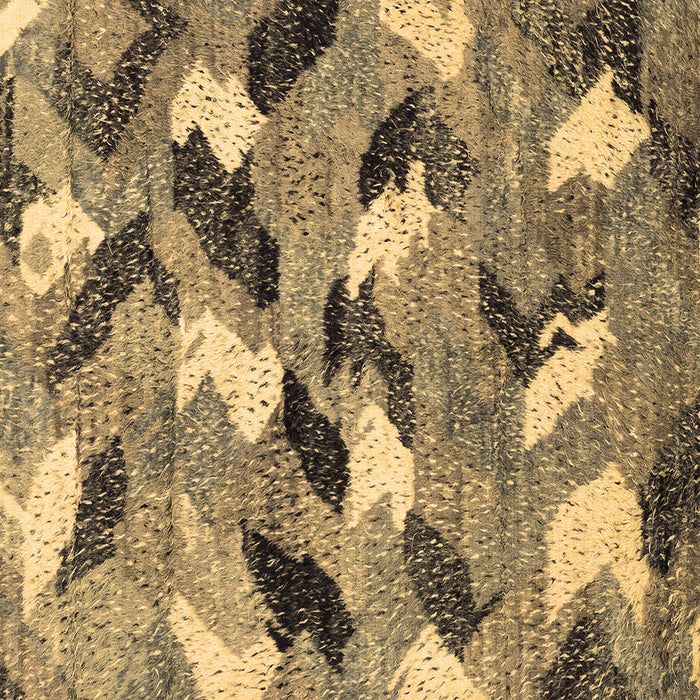 Square Abstract Brown Modern Rug, abs2548brn
