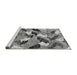 Sideview of Machine Washable Abstract Gray Modern Rug, wshabs2548gry