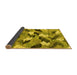 Sideview of Abstract Yellow Modern Rug, abs2548yw