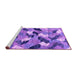 Sideview of Machine Washable Abstract Purple Modern Area Rugs, wshabs2548pur